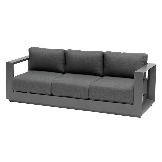 Canapé de jardin ALLURE Graphite & Gris zebrano