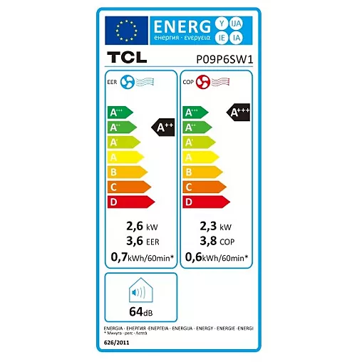 Clim réversible TCL P09P6SW1