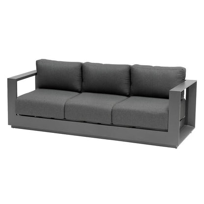 Canapé de jardin ALLURE Graphite & Gris zebrano