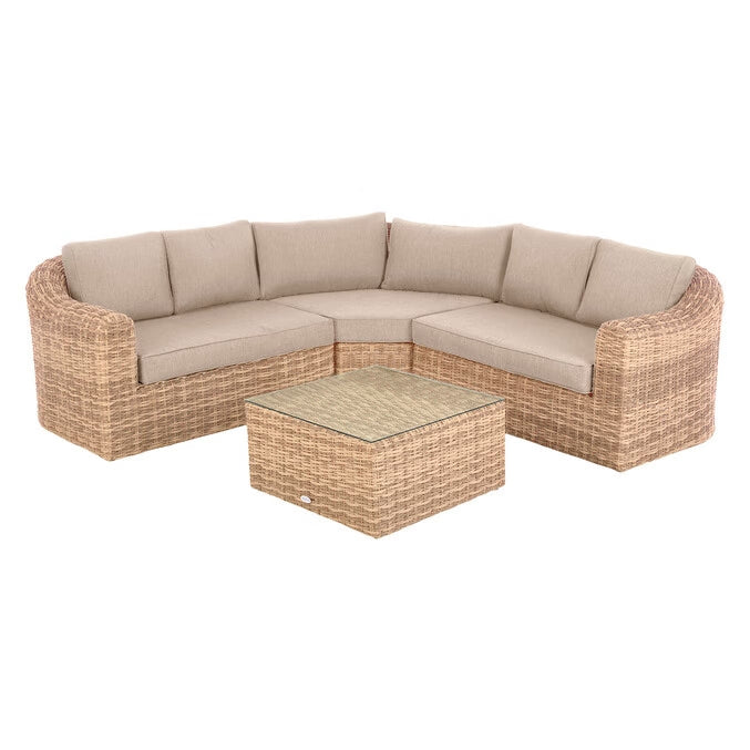 Salon d'angle de jardin 5 personnes MOORÉA Savana