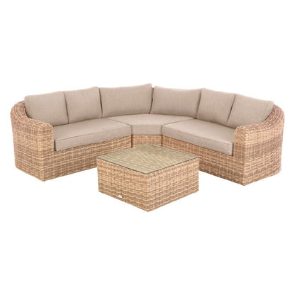 Salon d'angle de jardin 5 personnes MOORÉA Savana