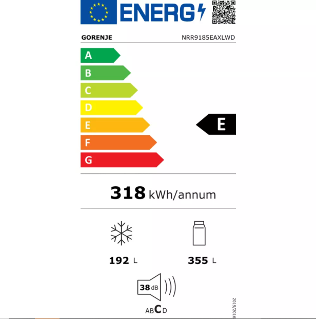 Réfrigérateur Américain Gorenje