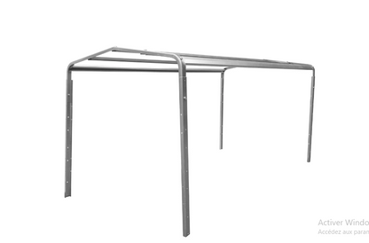Remorque bagagère garden trailer 200 kipp 200 x 106 cm avec bâche haute bleue, arceau et roue jockey – Neuve – DESTOCKAGE