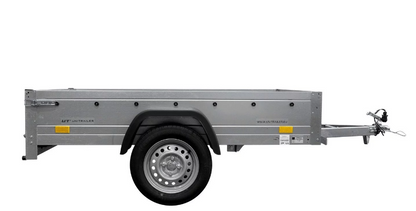 Top remorque garden trailer 200 kipp avec rehausses grillagées et roue jockey – Neuve – DESTOCKAGE