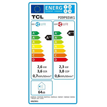Clim réversible TCL P09P6SW1