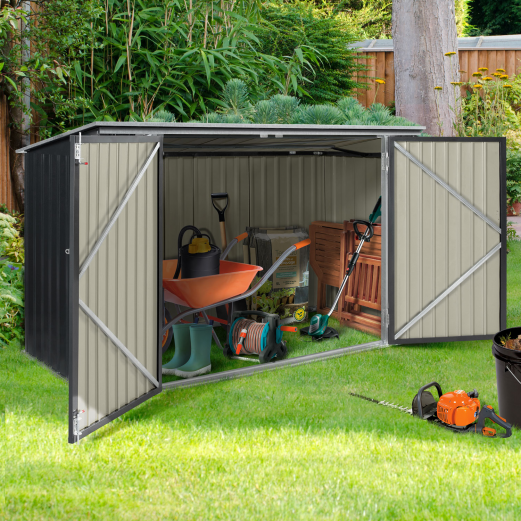 ABRI DE JARDIN EN MÉTAL VERROUILLABLE – Neuf – DESTOCKAGE