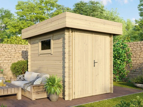 Abri moto ROVETO 4,7m² – 28mm - Neuf - DESTOCKAGE