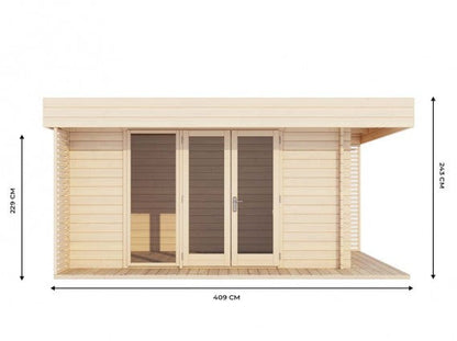 CHALET DE JARDIN YAHA 12M² - 44MM