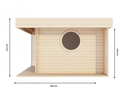 CHALET DE JARDIN YAHA 12M² - 44MM