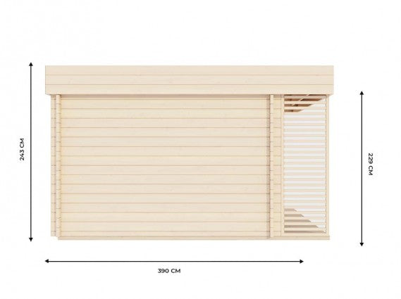 CHALET DE JARDIN YAHA 12M² - 44MM