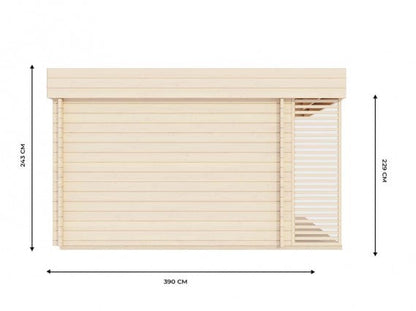 CHALET DE JARDIN YAHA 12M² - 44MM