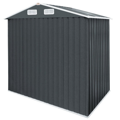 Abri de jardin en métal gris 257x205x177cm – Neuf – DESTOCKAGE