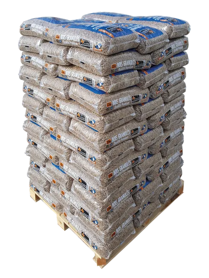 GRANULÉS DE BOIS WOODSTOCK QUALITÉ PREMIUM-PALETTE DE 78 SACS DE 15 KG